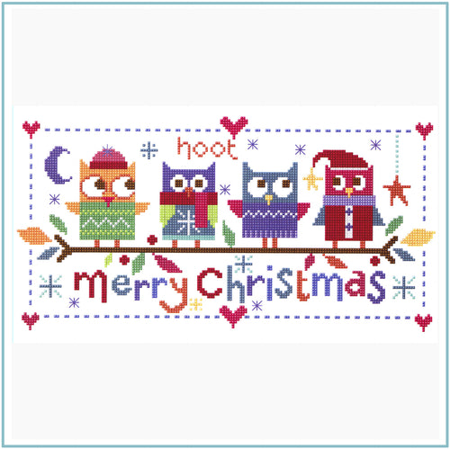 Christmas Owls Cross Stitch Chart