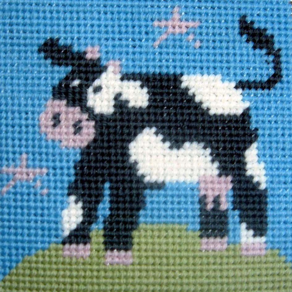 Cow Needlepoint Kit