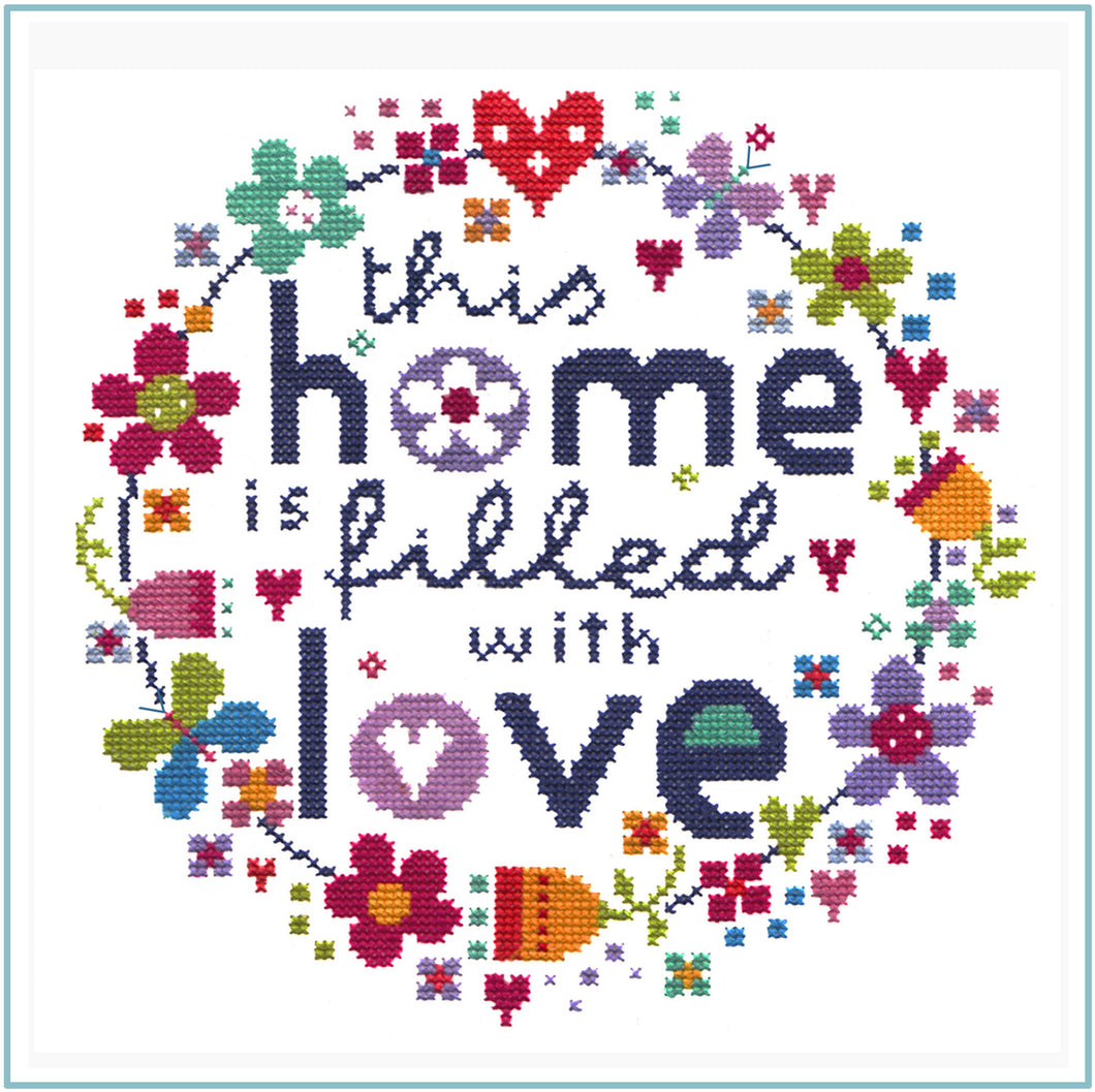 Filled with Love Cross Stitch Kit