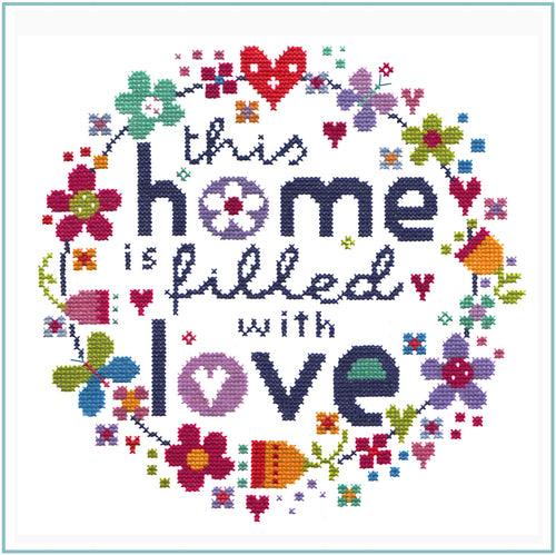 Filled with Love Cross Stitch Chart