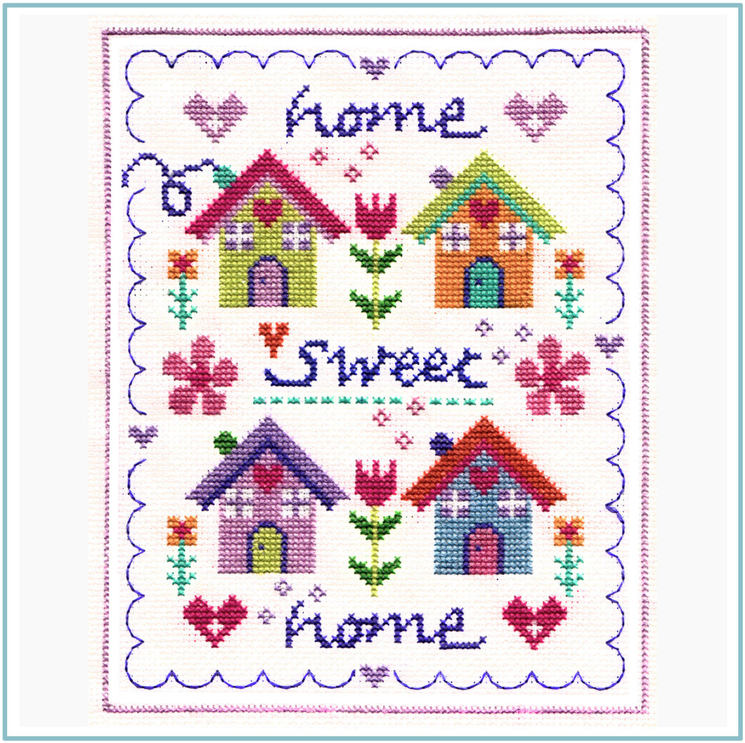 Floral Home Cross Stitch Chart