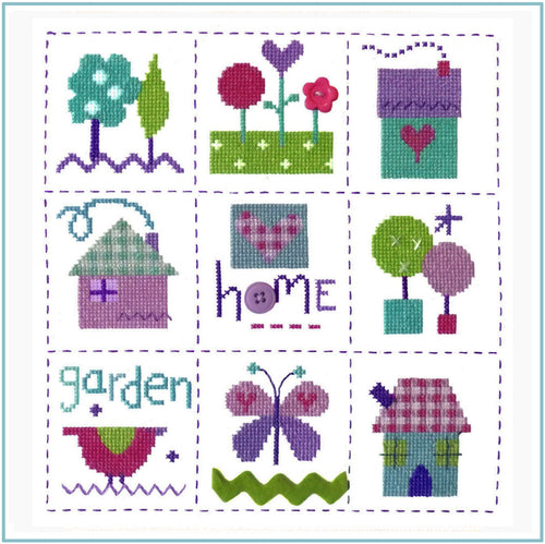 Gingham Sampler Cross Stitch Chart