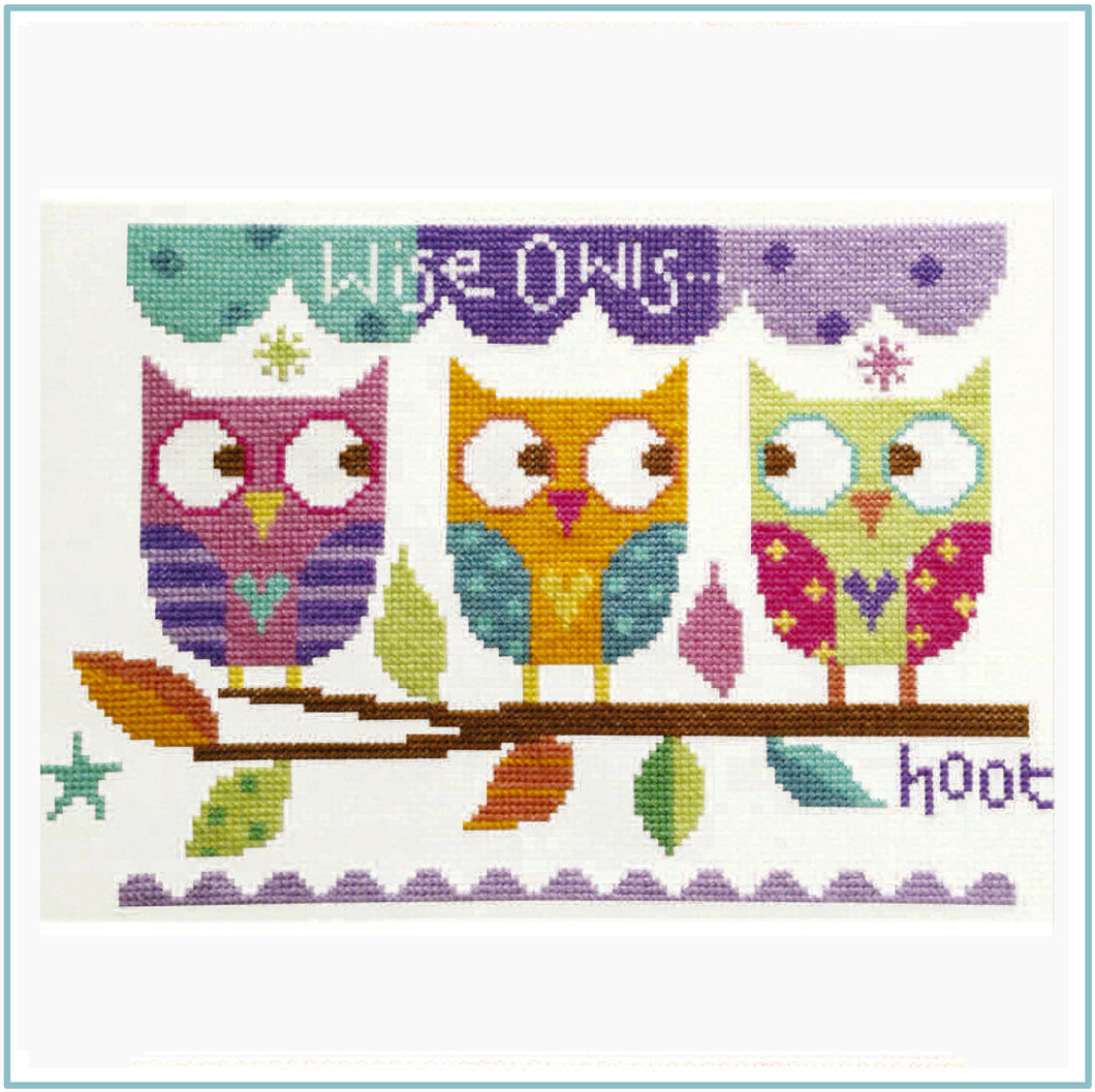 Three Owls Cross Stitch Kit