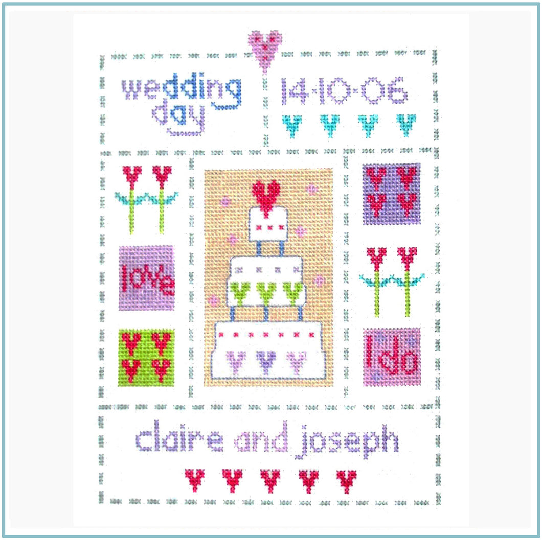 Wedding Sampler Cross Stitch Chart